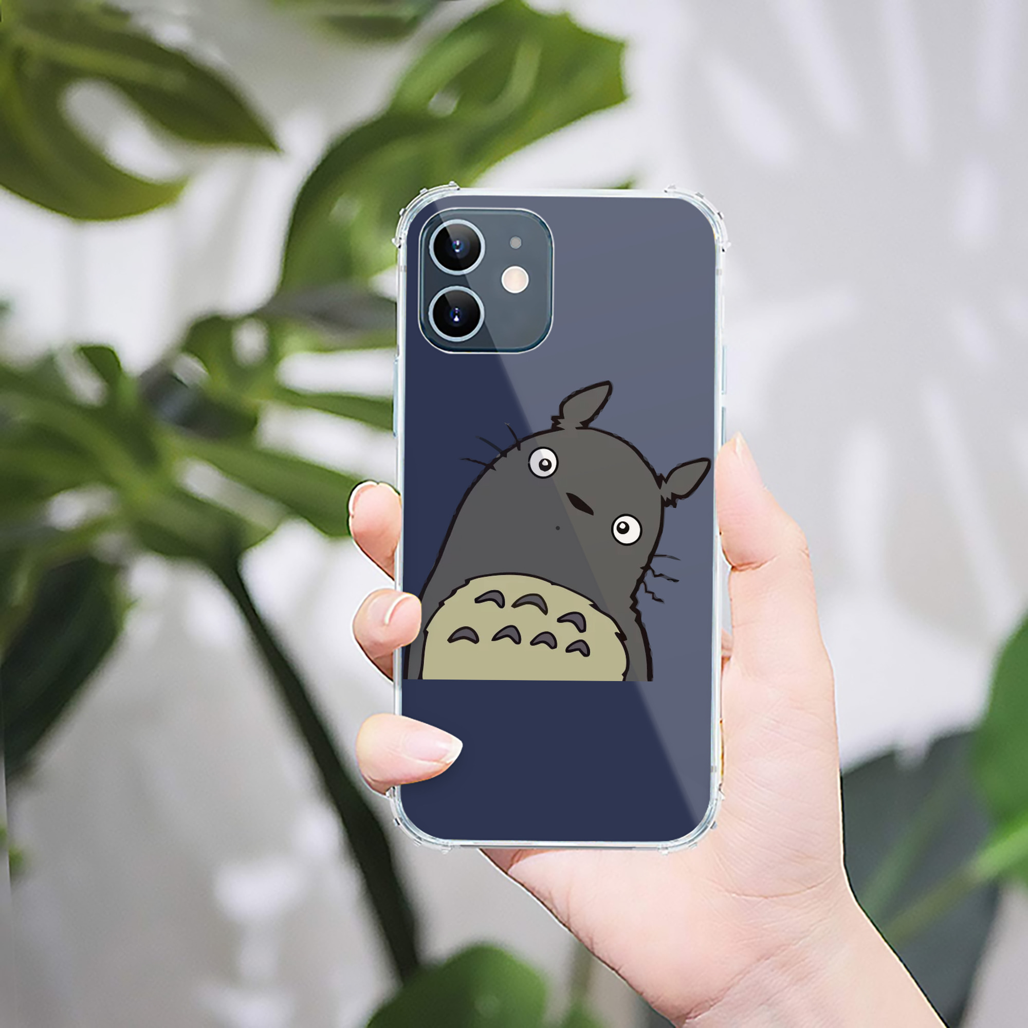 （画像用） となりのトトロ 草壁メイ 草壁サツキ My Neighbor Totoro Satsuki Kusakabe Mei Kusakabe 【iPhone 12シリーズ対応】透明スマホケース（クリアソフトケース）